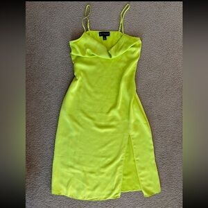 Wildfang Vibrant Lime Midi Dress